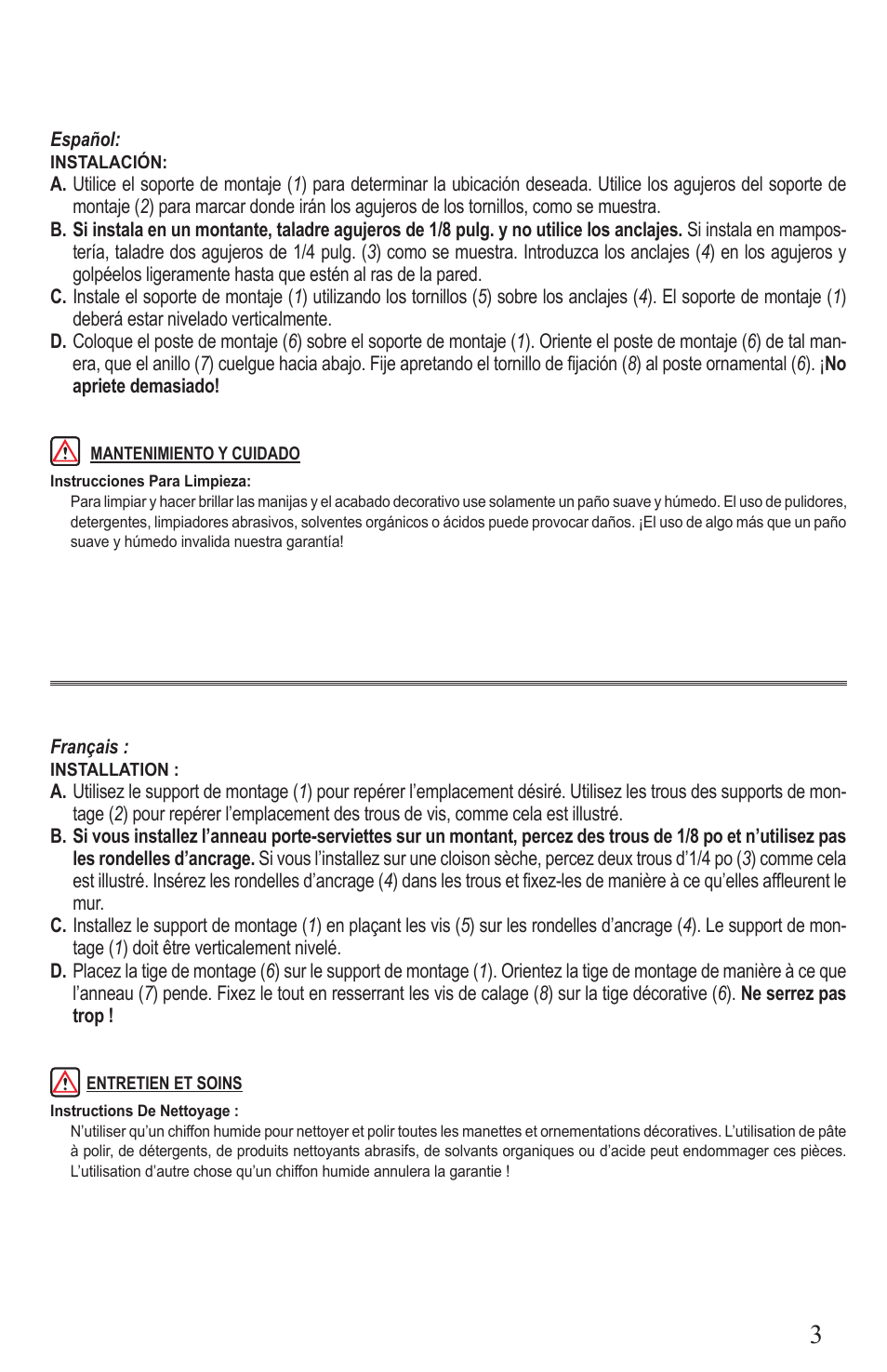 Pfister BPH-F1KK User Manual | Page 3 / 4