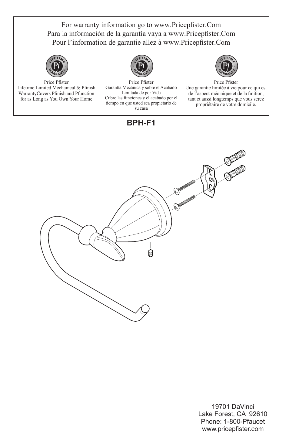 Bph-f1 | Pfister BPH-F1KK User Manual | Page 4 / 4