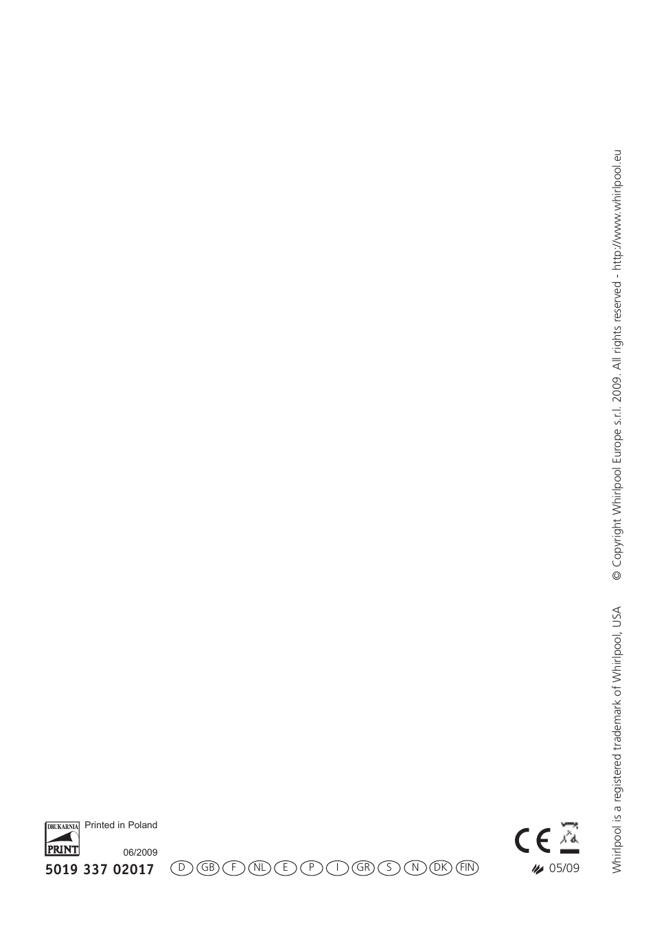 Whirlpool WBE3411A+S User Manual | Page 52 / 52