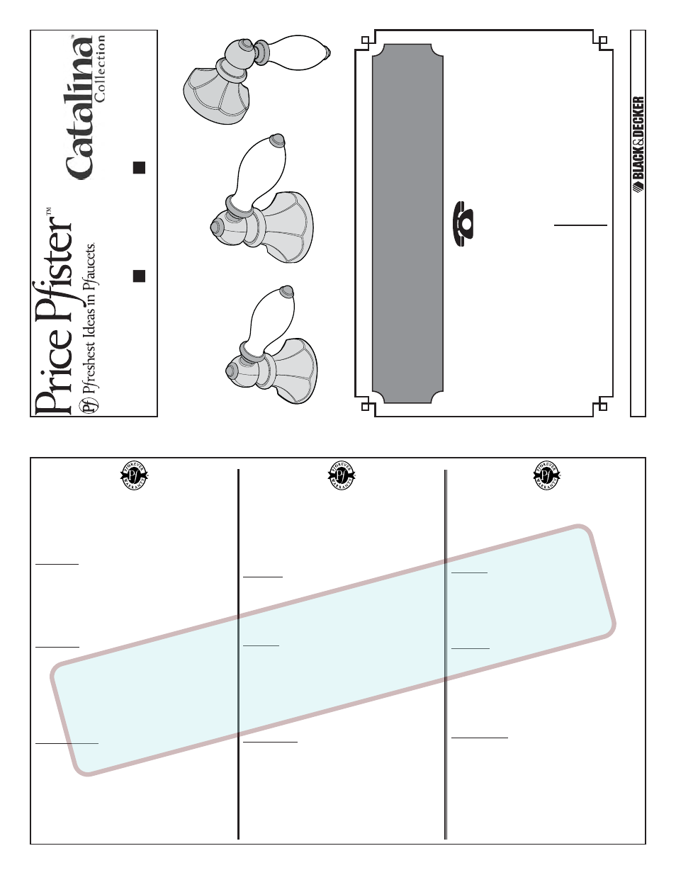 Pfister HHL-ELBC User Manual | 2 pages