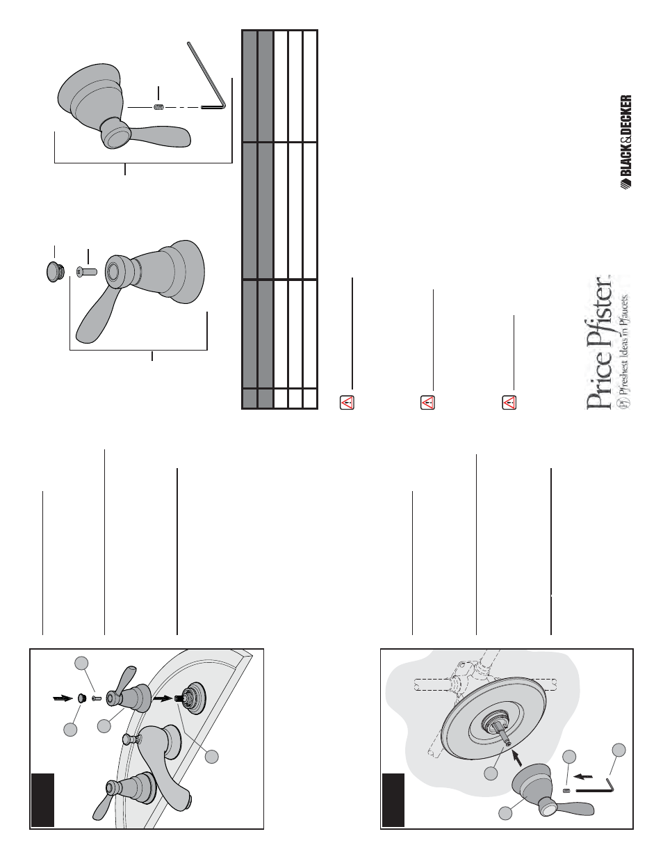 Sgl-p hhl-p, Acomp any | Pfister SGL-PK00 User Manual | Page 2 / 2