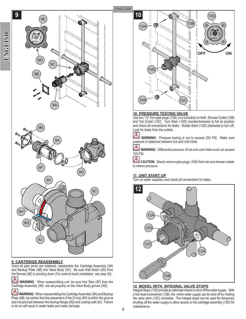 English | Pfister 0X8-310A User Manual | Page 4 / 20