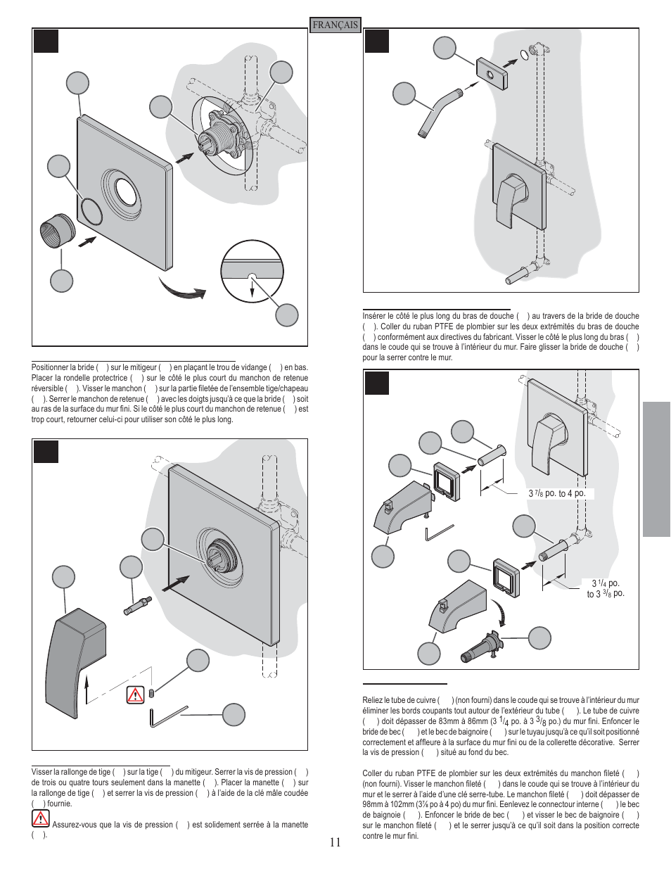 Fr a n fran çç a is ais | Pfister R89-8DFK User Manual | Page 11 / 14