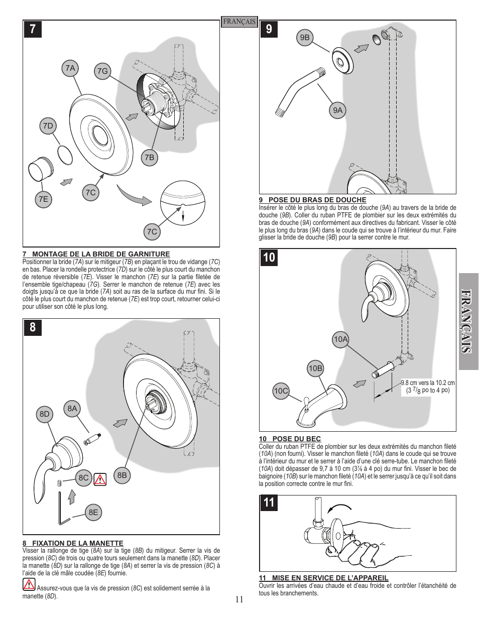 Pfister R89-8CBK User Manual | Page 11 / 14