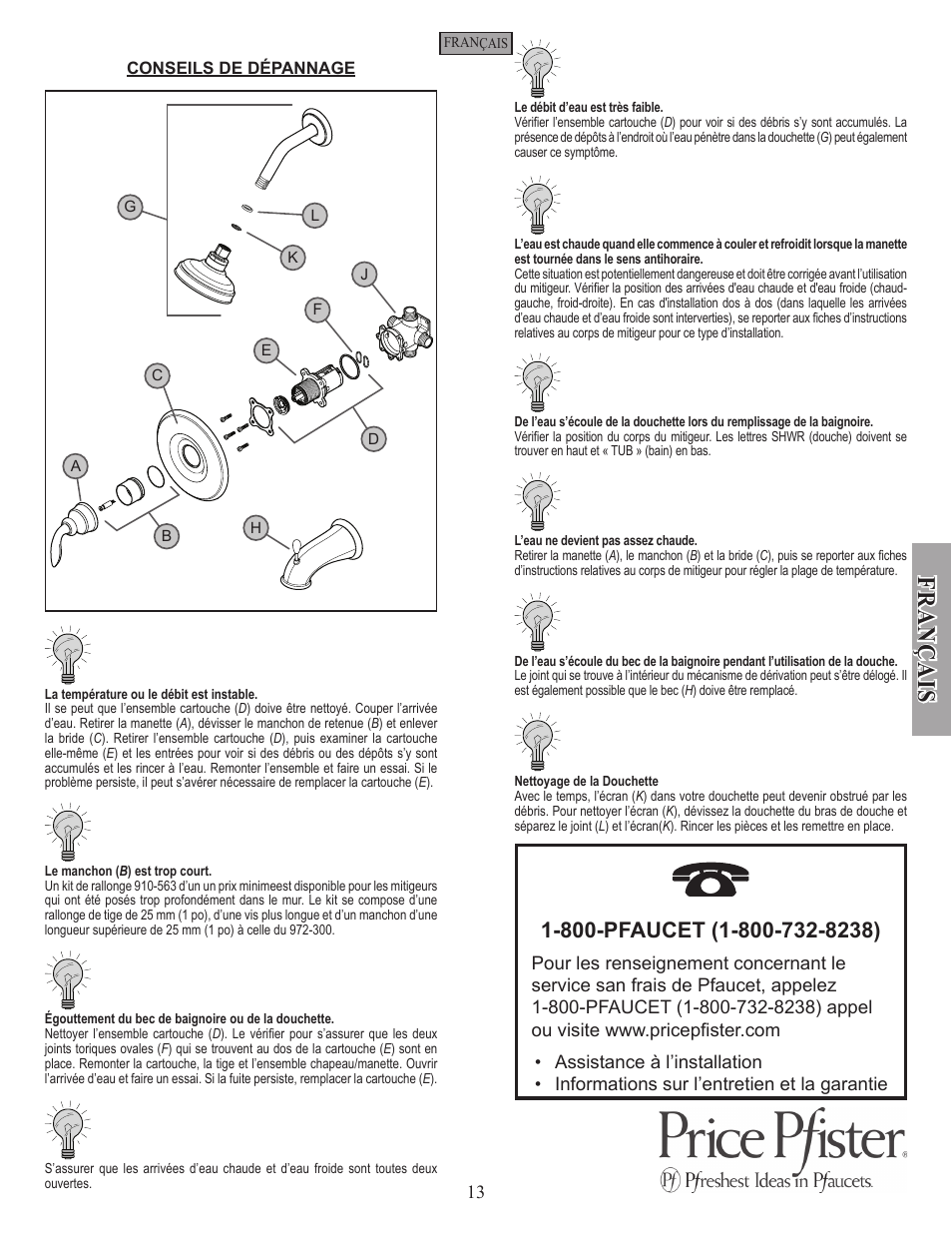 Pfister R89-8CBK User Manual | Page 13 / 14