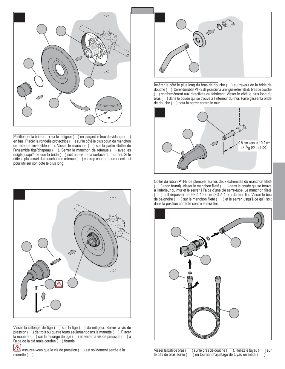 Fr a n fran çç a is ais | Pfister R89-7CBY User Manual | Page 11 / 14