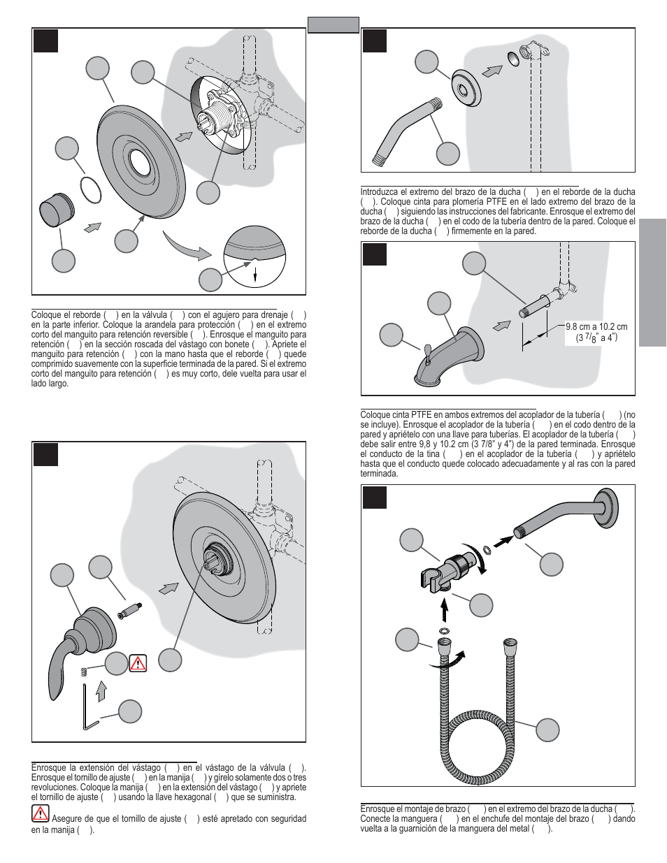 Es p a esp a ññ o l ol | Pfister R89-7CBY User Manual | Page 7 / 14