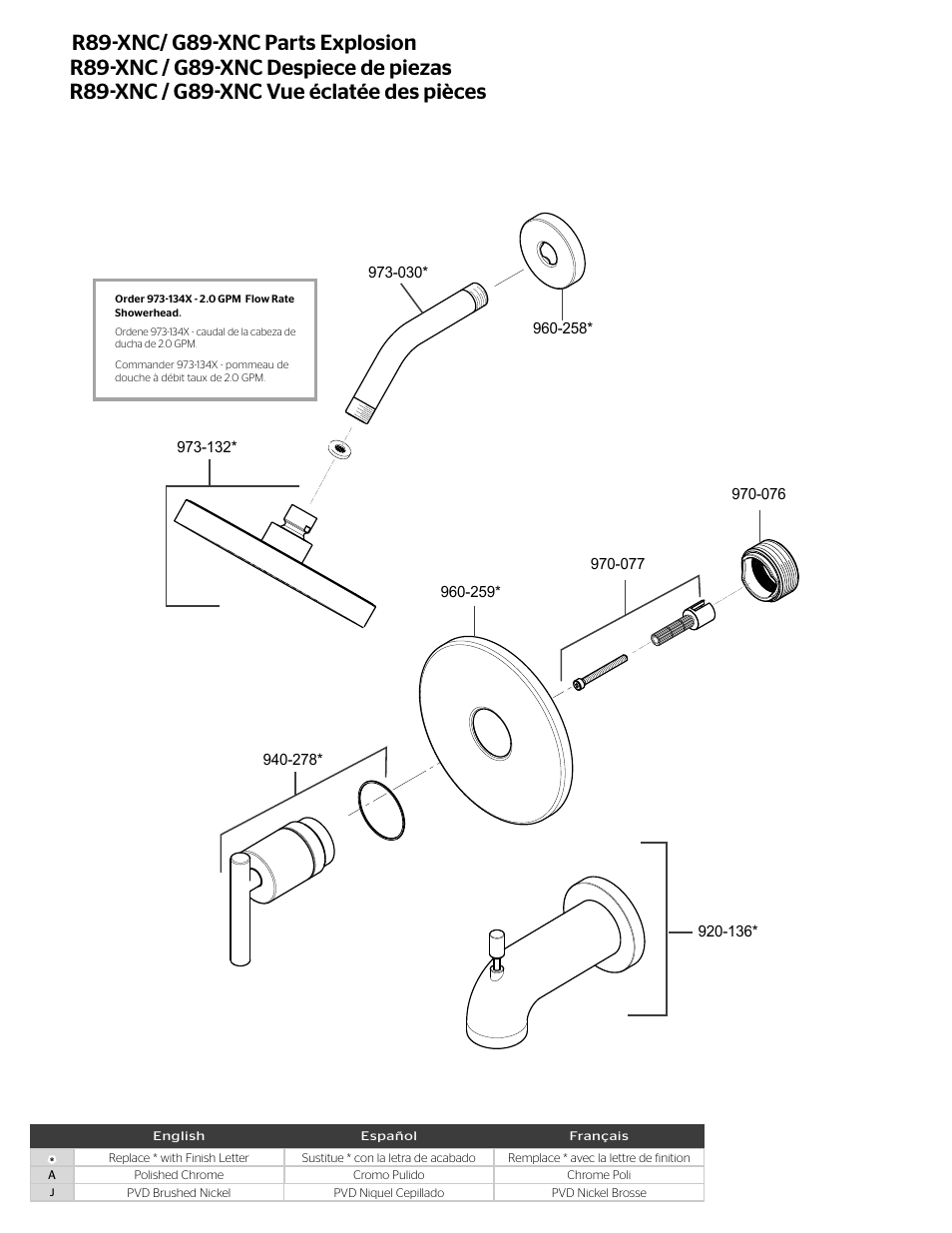 Pfister R89-7NCC User Manual | Page 2 / 4