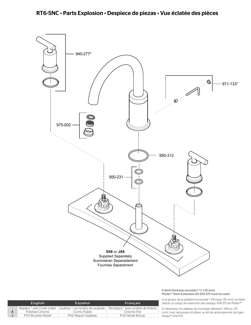 Rt6-5nc | Pfister RT6-5NCC User Manual | Page 2 / 4