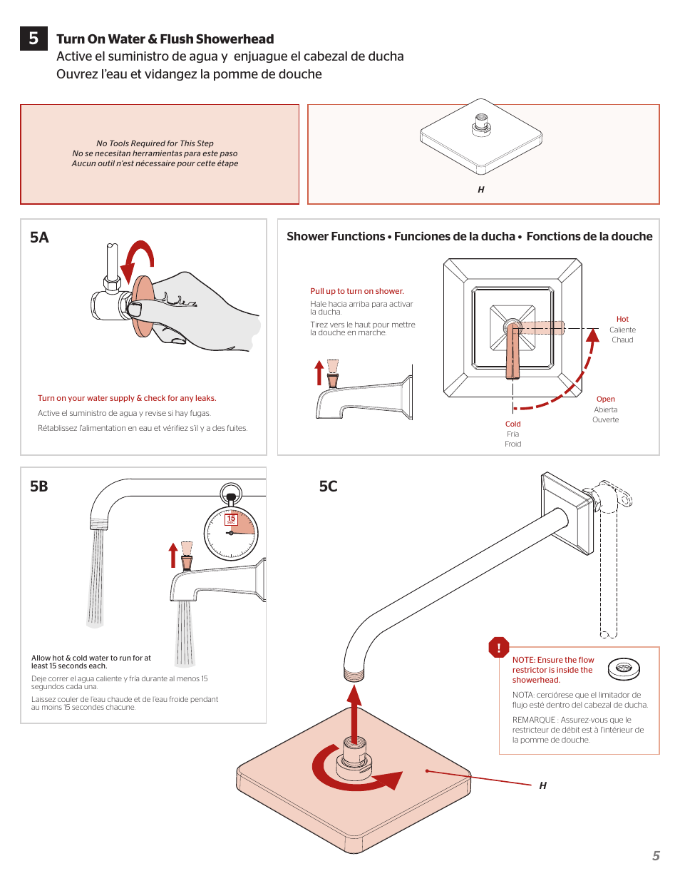 5b 5c | Pfister R89-8FEK User Manual | Page 5 / 6