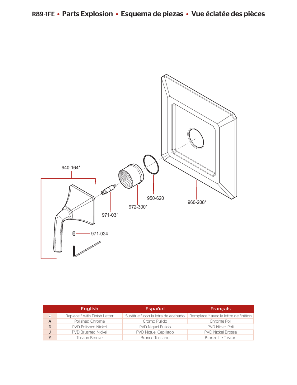 R89-1fe | Pfister R89-1FEK User Manual | Page 2 / 4