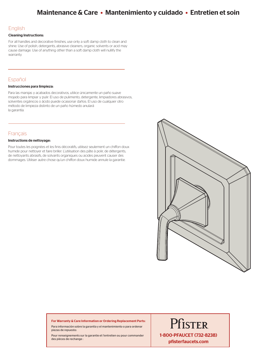 Pfister R89-1FEK User Manual | Page 3 / 4