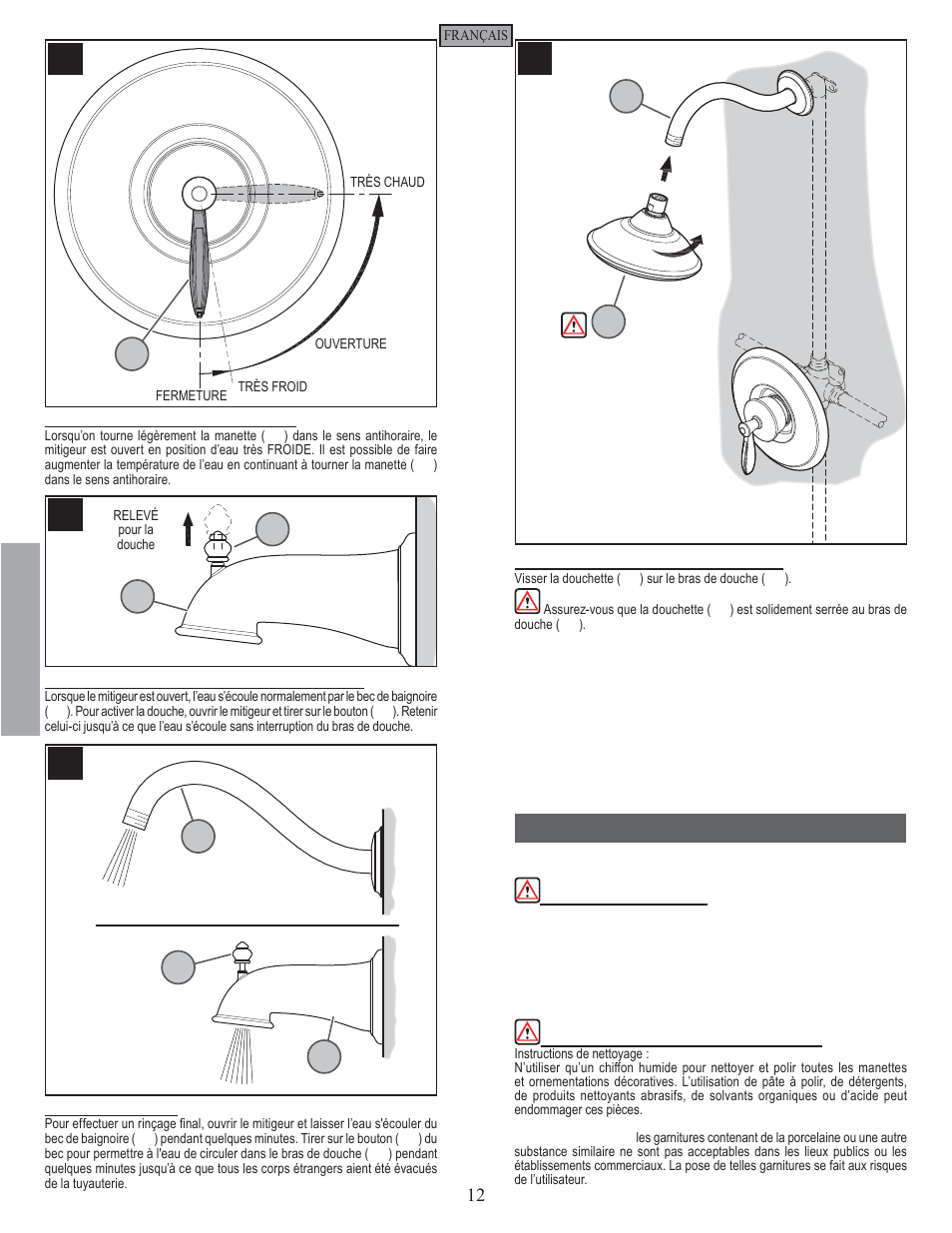 Fr a n fran çç a is ais, Entretien et soins | Pfister 808-LN0K User Manual | Page 12 / 14