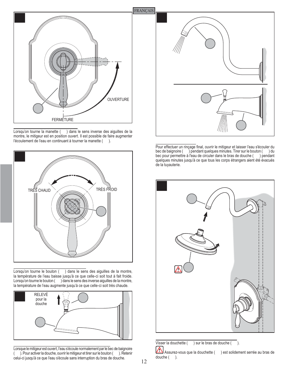 Fr a n fran çç a is ais | Pfister 808-TMKK User Manual | Page 12 / 14