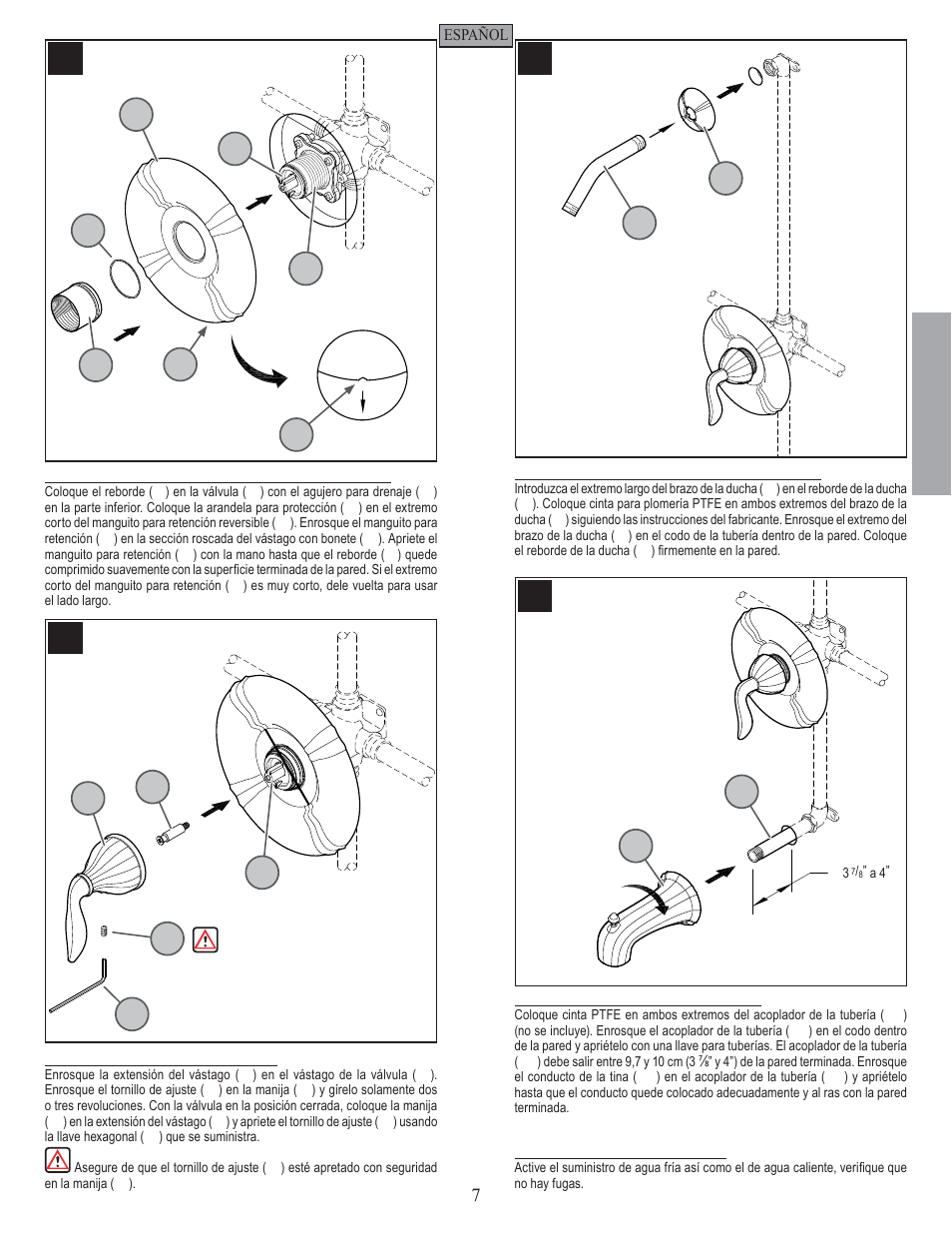 Es p a esp a ññ o l ol | Pfister 808-ST0K User Manual | Page 7 / 14