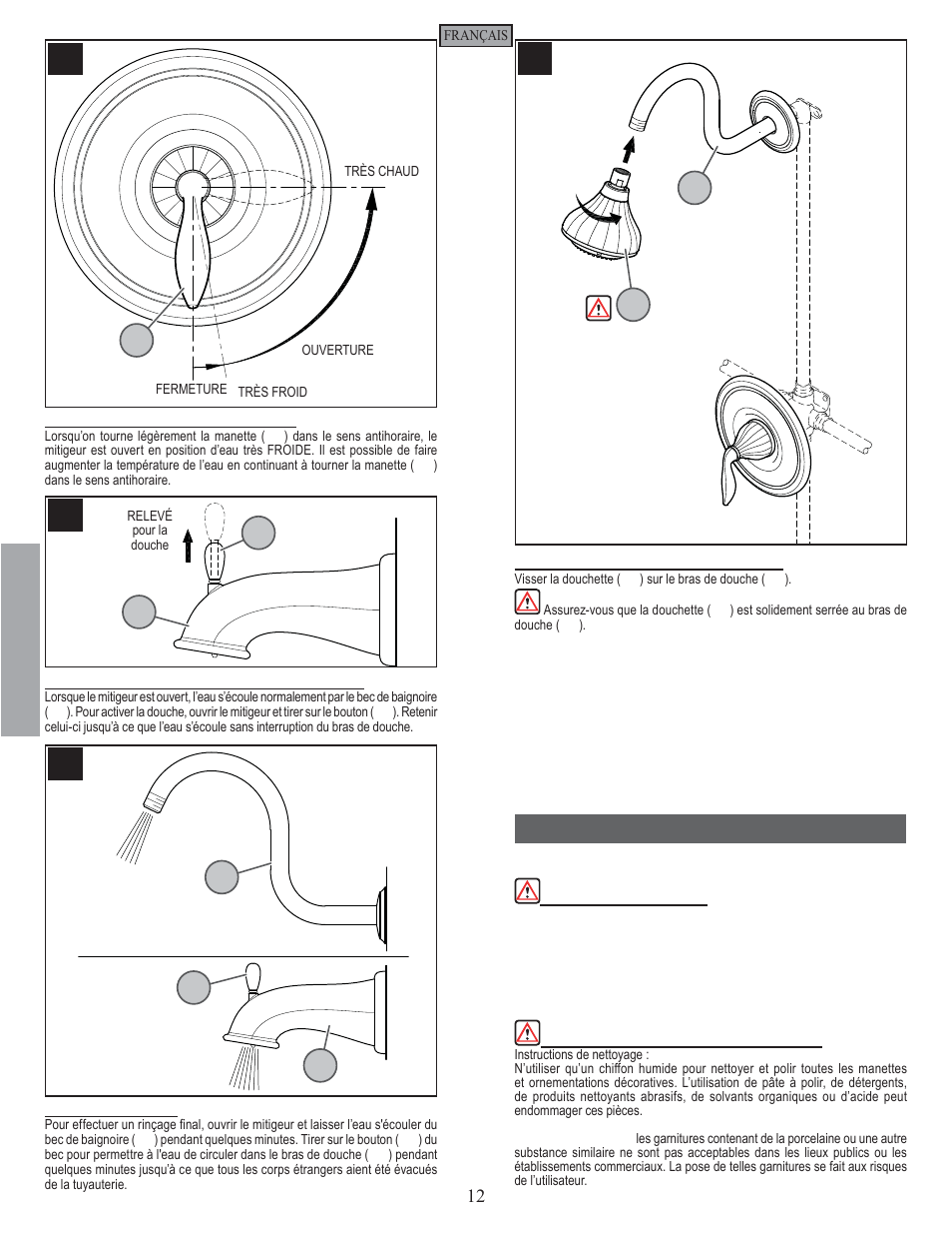 Fr a n fran çç a is ais, Entretien et soins | Pfister 808-LT0K User Manual | Page 12 / 14