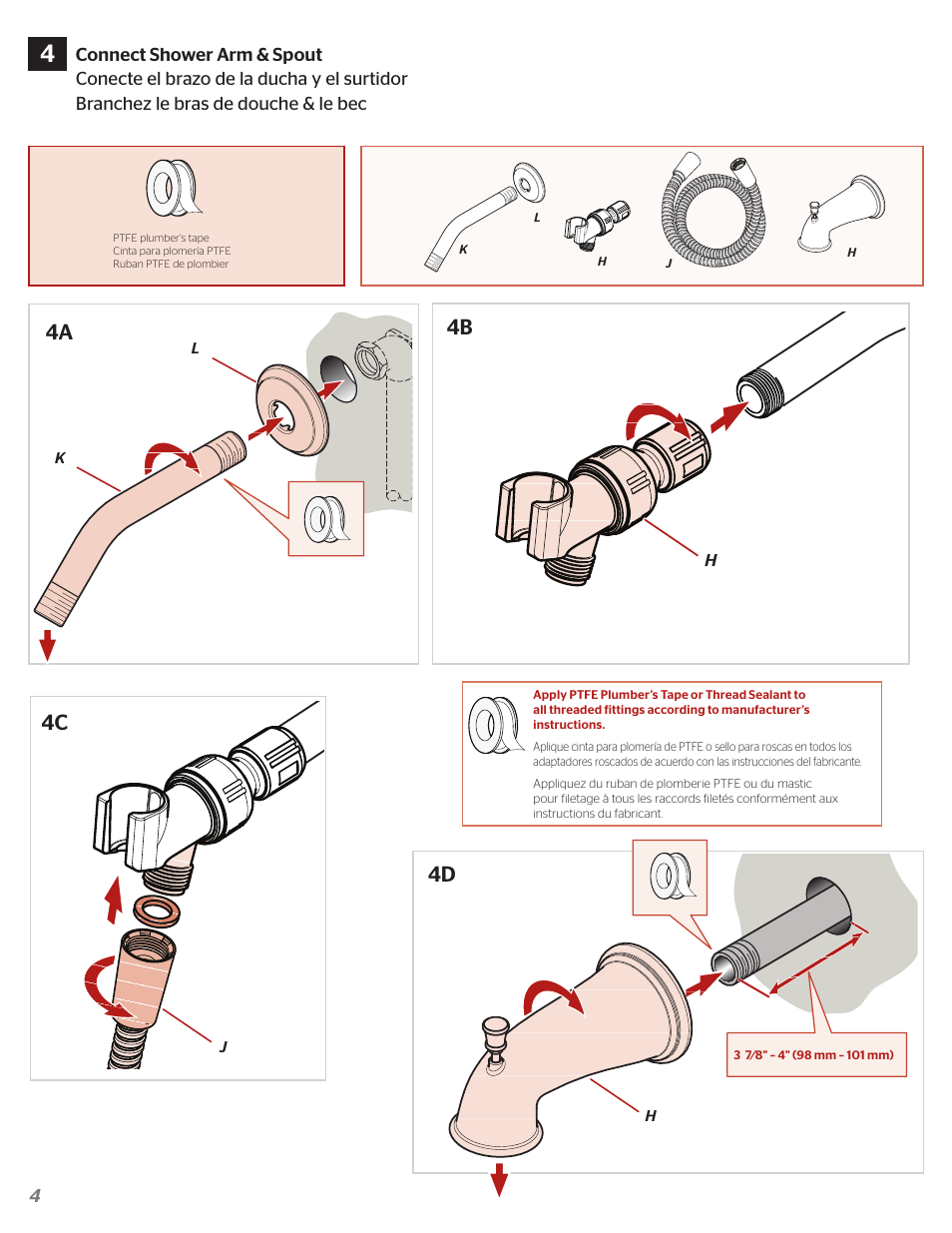 4b 4c | Pfister 8P8-SOKK User Manual | Page 4 / 6