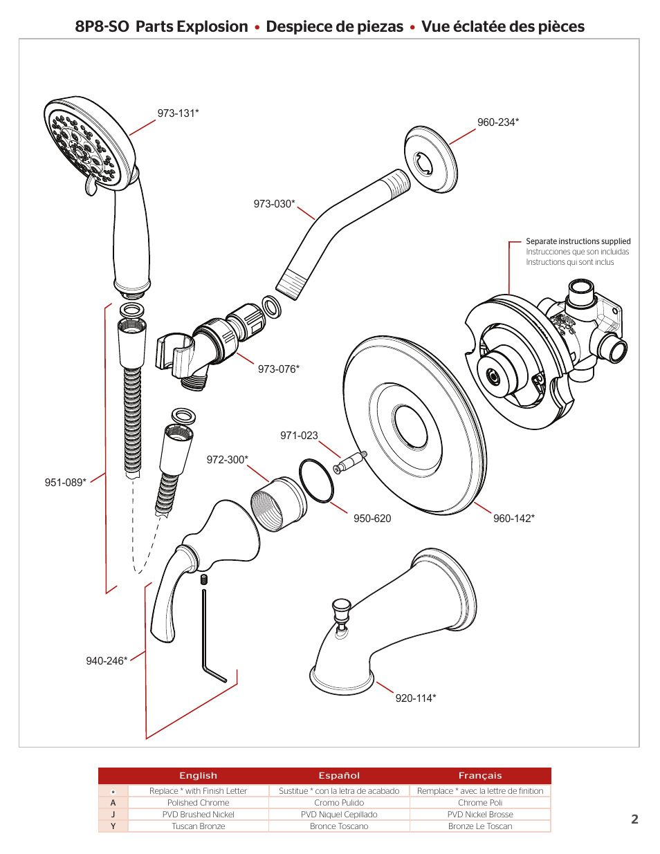 Pfister 8P8-SOKK User Manual | Page 2 / 4