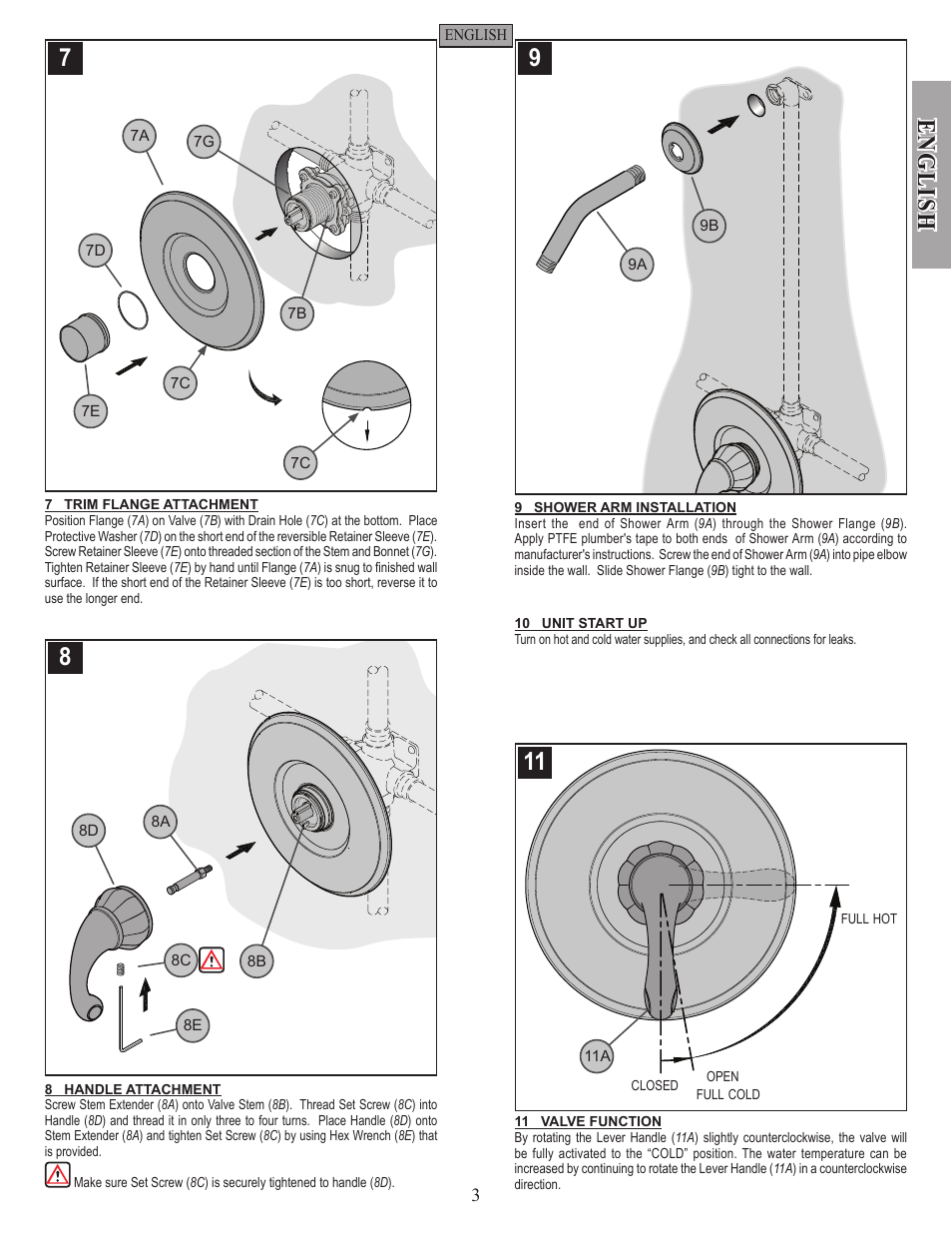 English | Pfister 8P5-DY00 User Manual | Page 3 / 14
