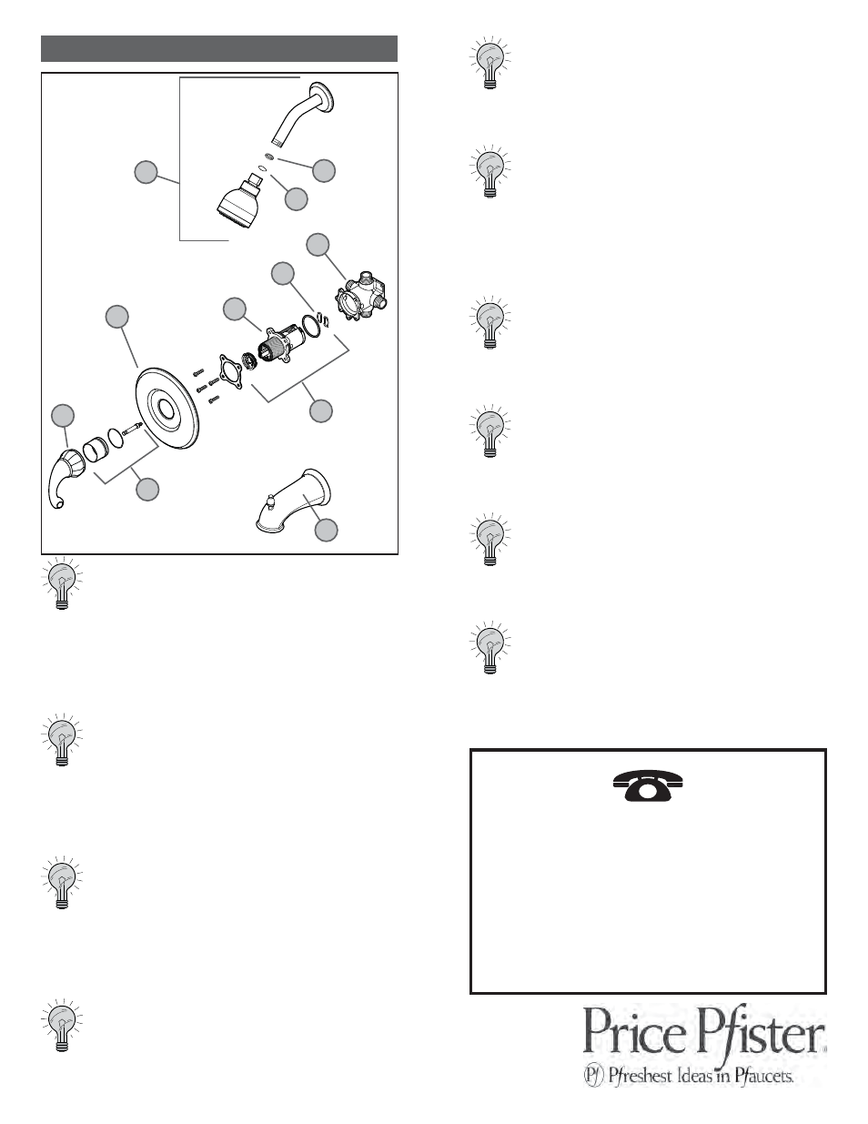 Trouble shooting tips | Pfister R89-8DC0 User Manual | Page 5 / 14