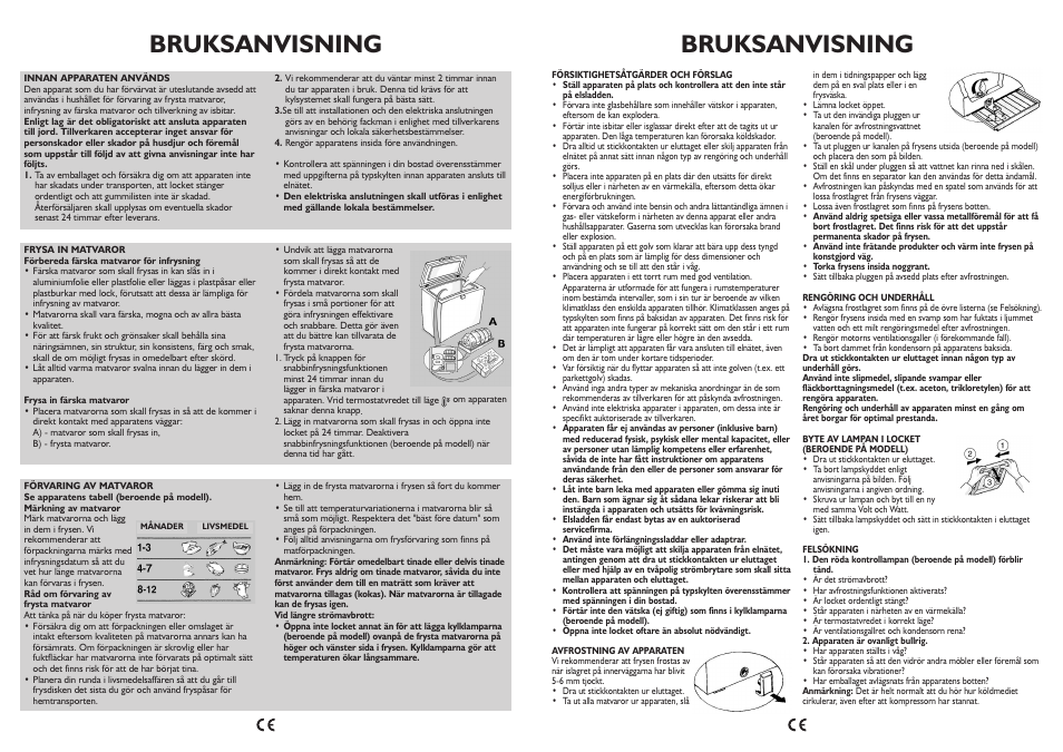 Bruksanvisning | Whirlpool AFG070AP User Manual | Page 22 / 22