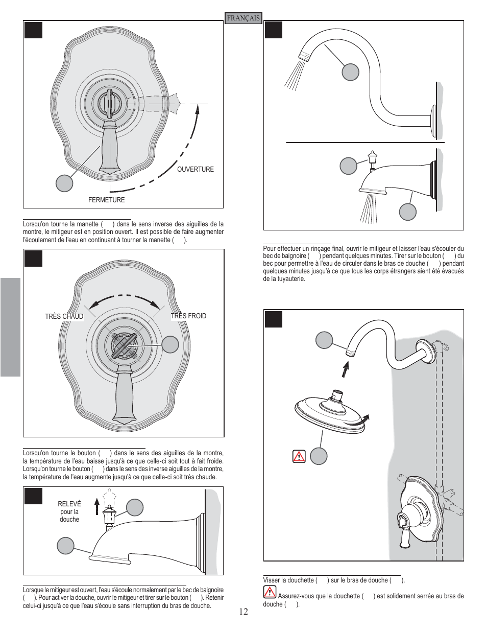 Fr a n fran çç a is ais | Pfister 808-VTKK User Manual | Page 12 / 14