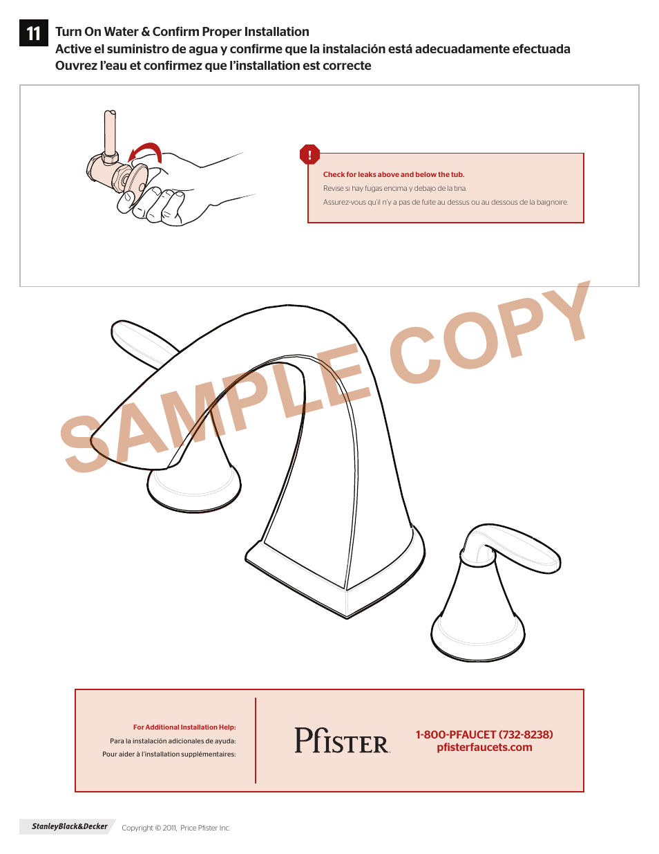 Sample copy | Pfister 806-PDKK User Manual | Page 10 / 10