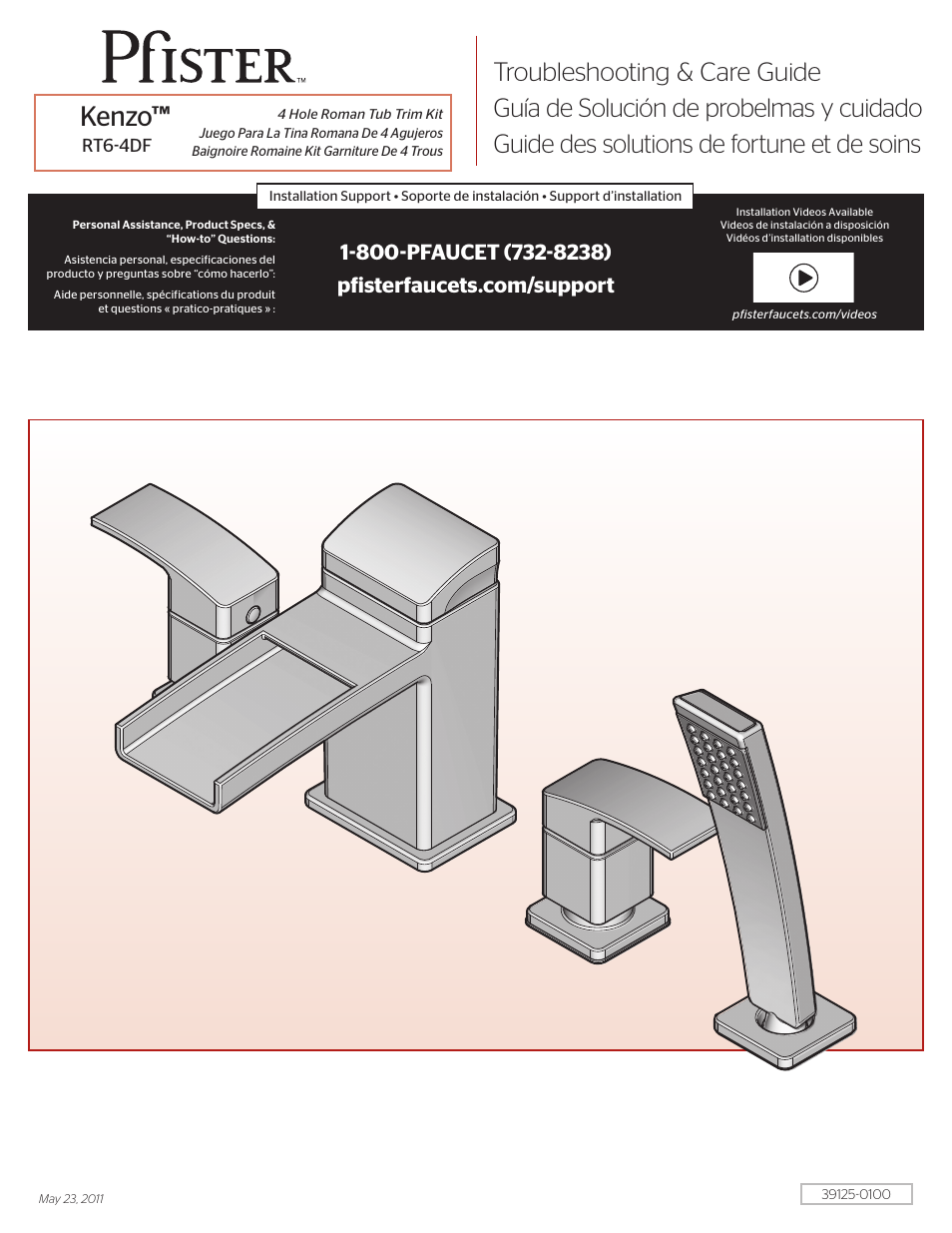 Pfister RT6-4DFC User Manual | 4 pages