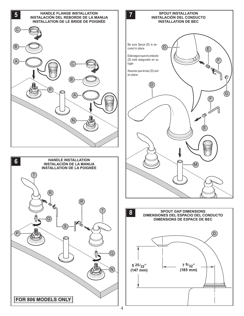 Pfister RT6-5CBK User Manual | Page 4 / 6