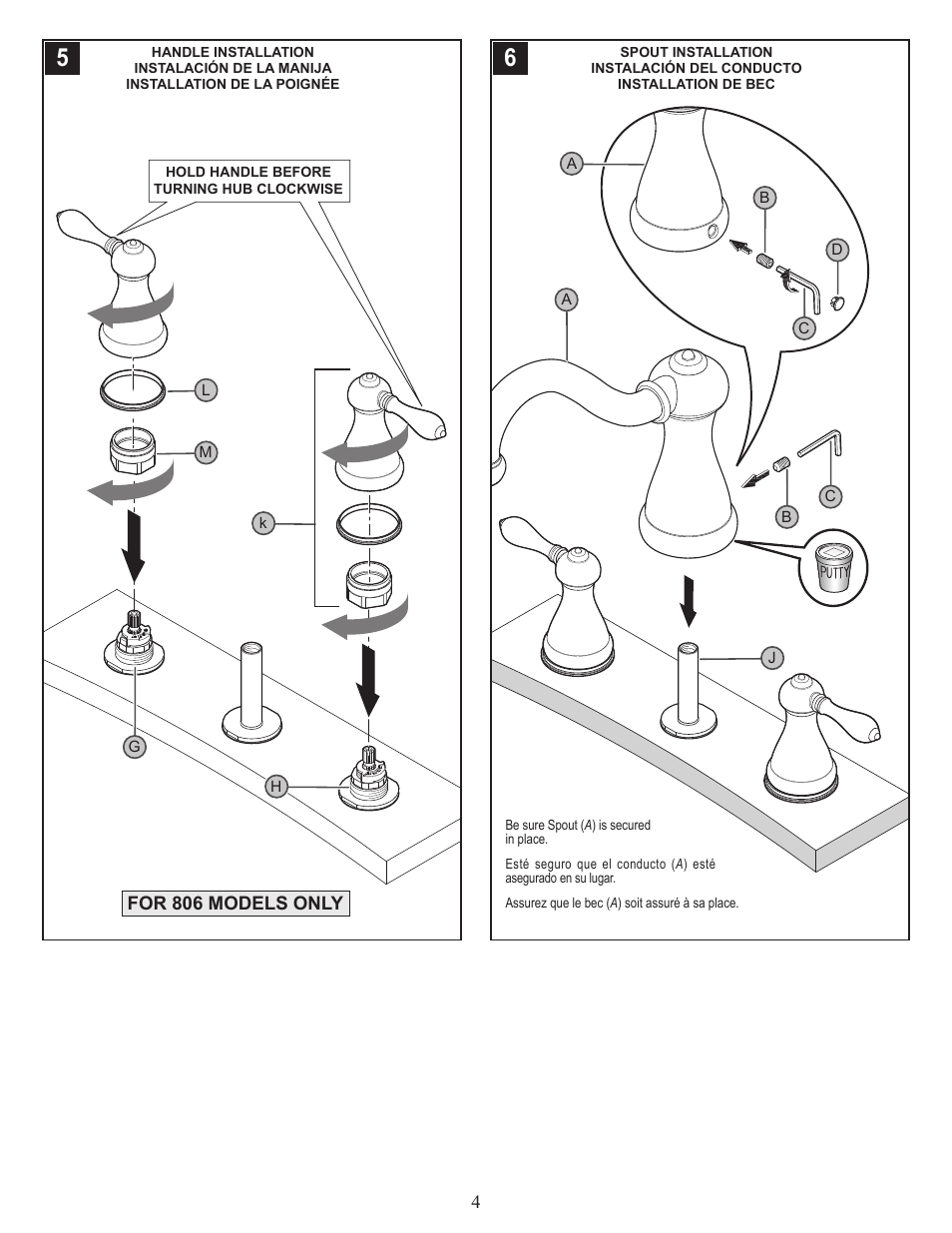Pfister RT6-5MXK User Manual | Page 4 / 6