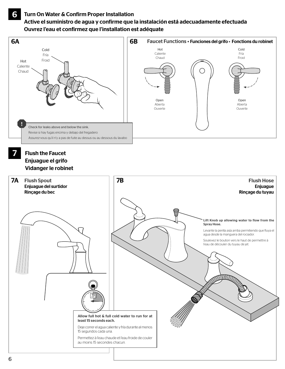 6a 7a 7b 6b | Pfister RT6-4TRK User Manual | Page 6 / 8