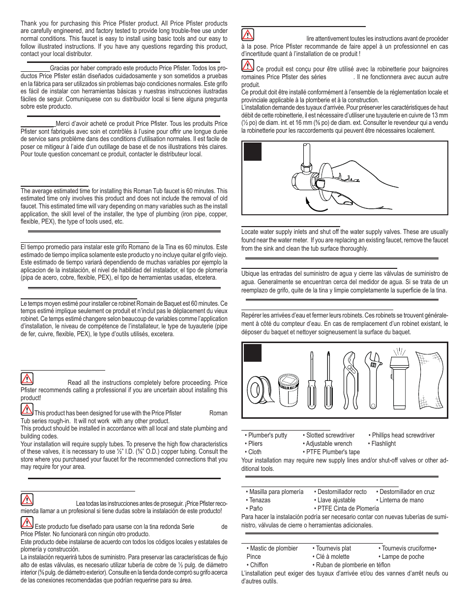 Pfister 1T6-500K User Manual | Page 3 / 5