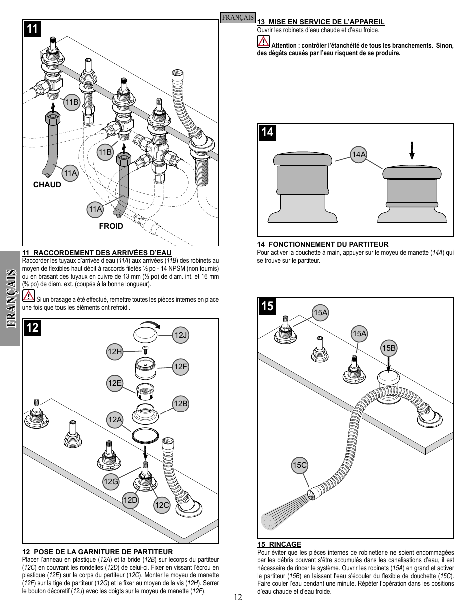 Fr an ça is | Pfister R15-407K User Manual | Page 12 / 14