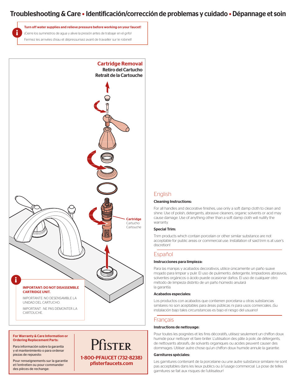 Pfister RT6-4RPK User Manual | Page 3 / 4