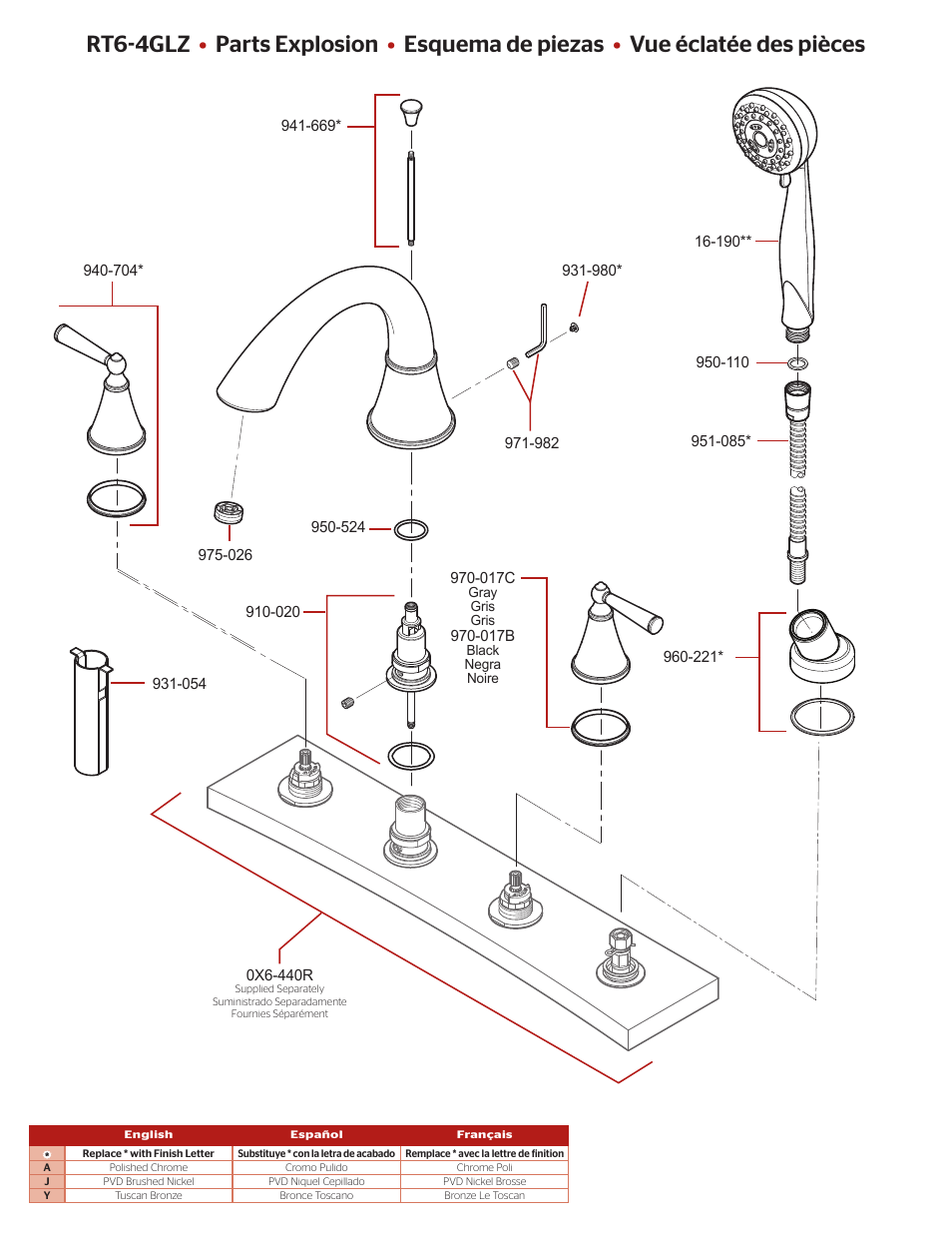Pfister RT6-4GLK User Manual | Page 2 / 4