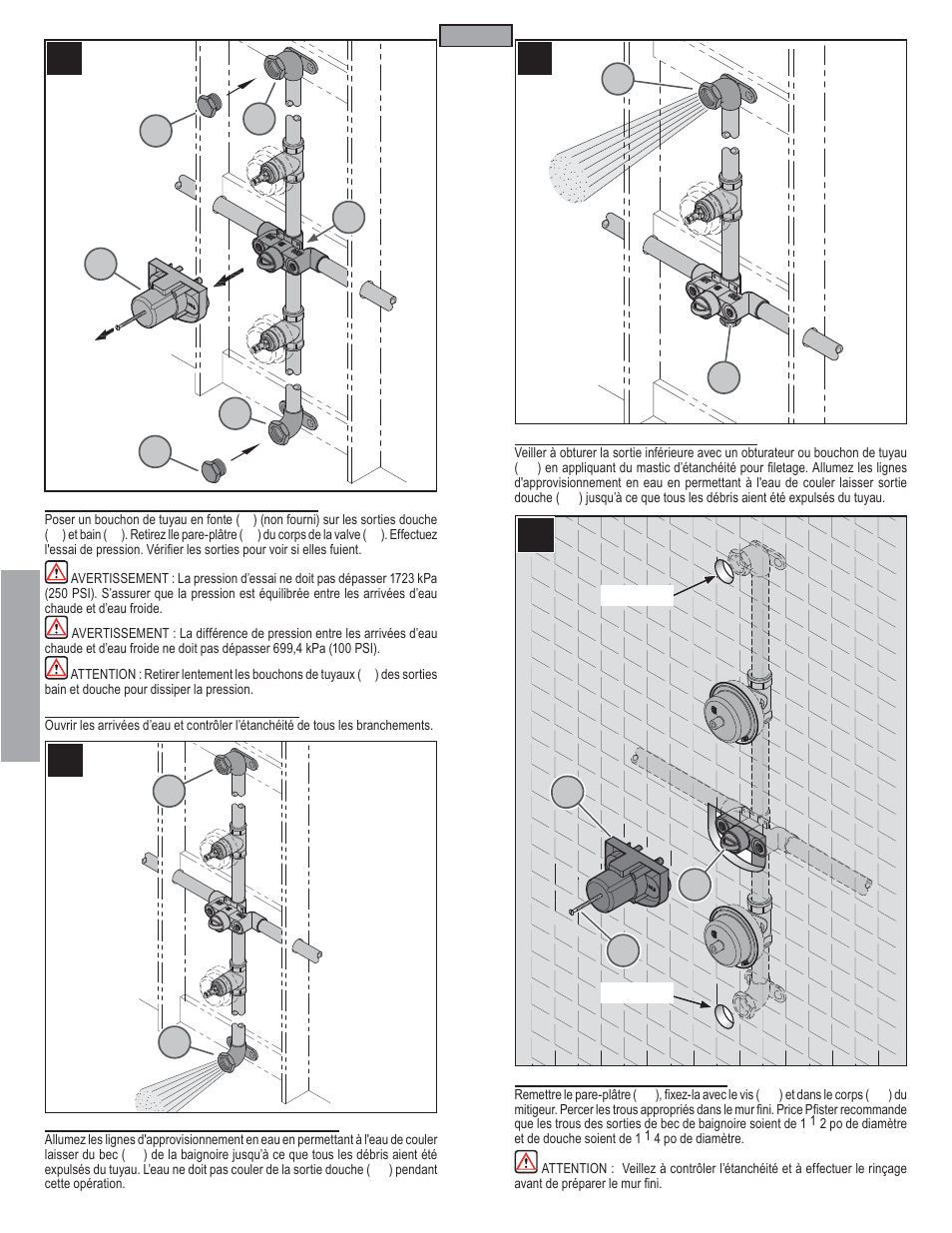 Fr a n fran çç a is ais | Pfister 0T8-410A User Manual | Page 12 / 14