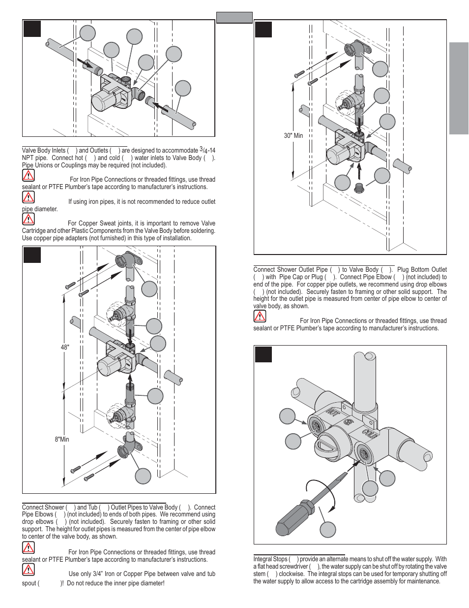 En g l is h english | Pfister 0T8-410A User Manual | Page 3 / 14