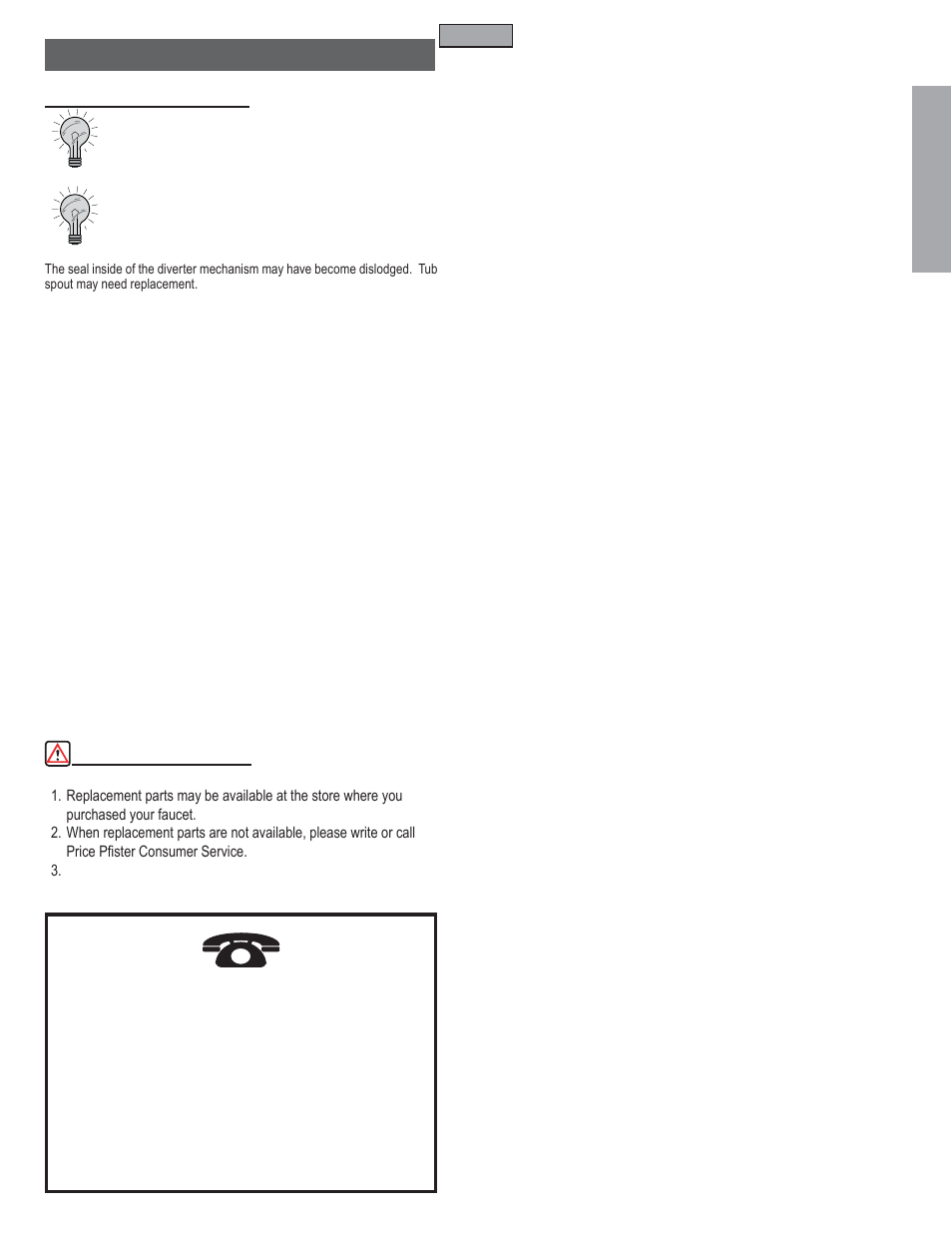 En g l is h english | Pfister 0T8-410A User Manual | Page 5 / 14