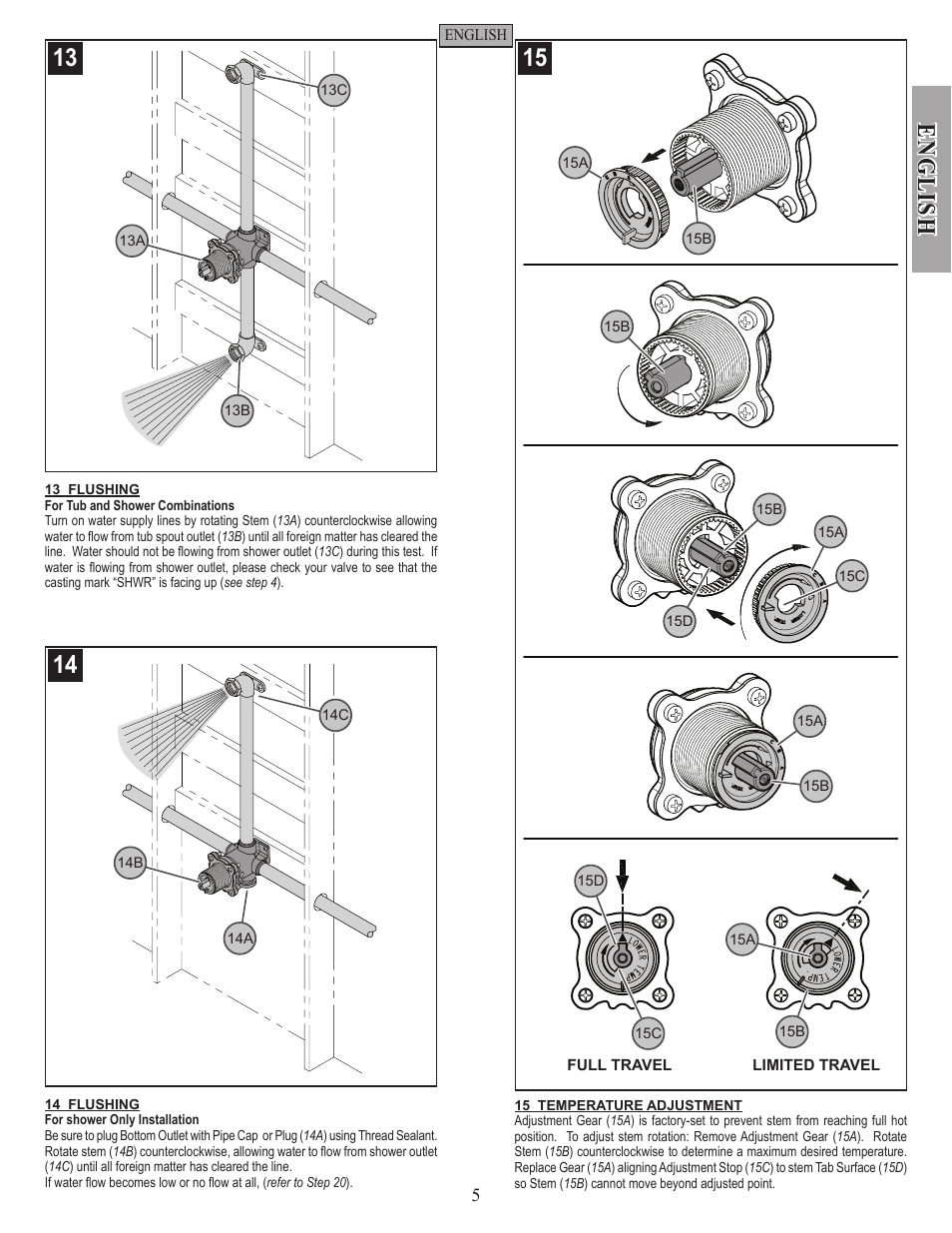 English | Pfister JX8-340P User Manual | Page 5 / 20