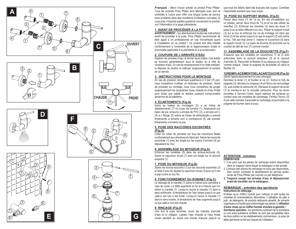 Pfister A09-AS1C User Manual | Page 4 / 6