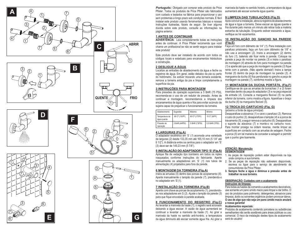 Pfister A09-AS1C User Manual | Page 5 / 6