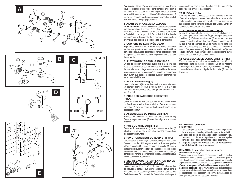 Pfister A09-AT1C User Manual | Page 4 / 6