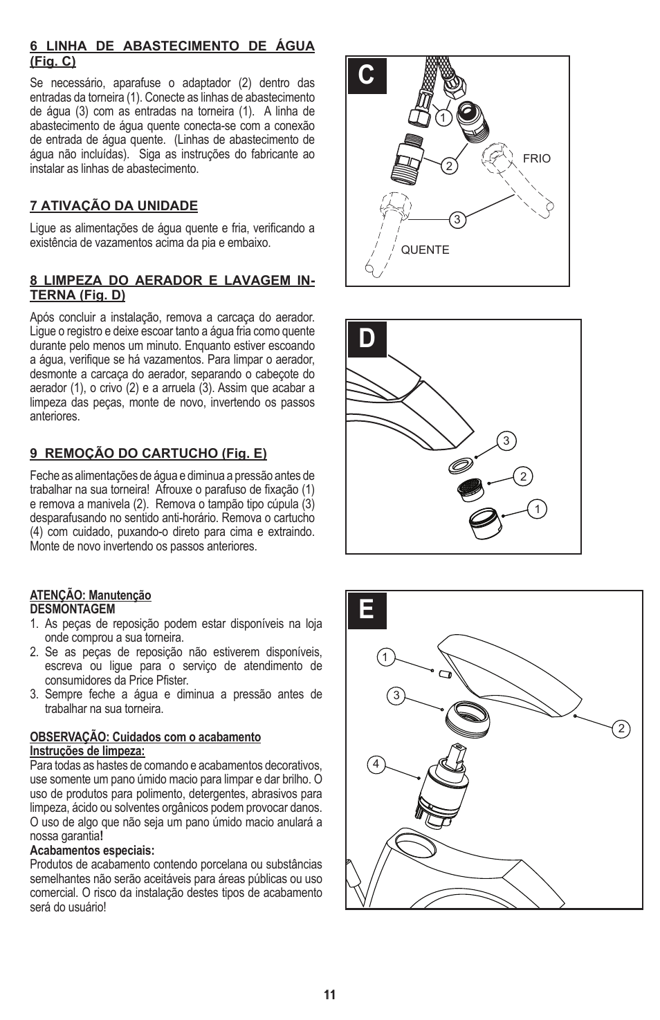 Pfister 040-CNFC/040-CNFCA User Manual | Page 11 / 12