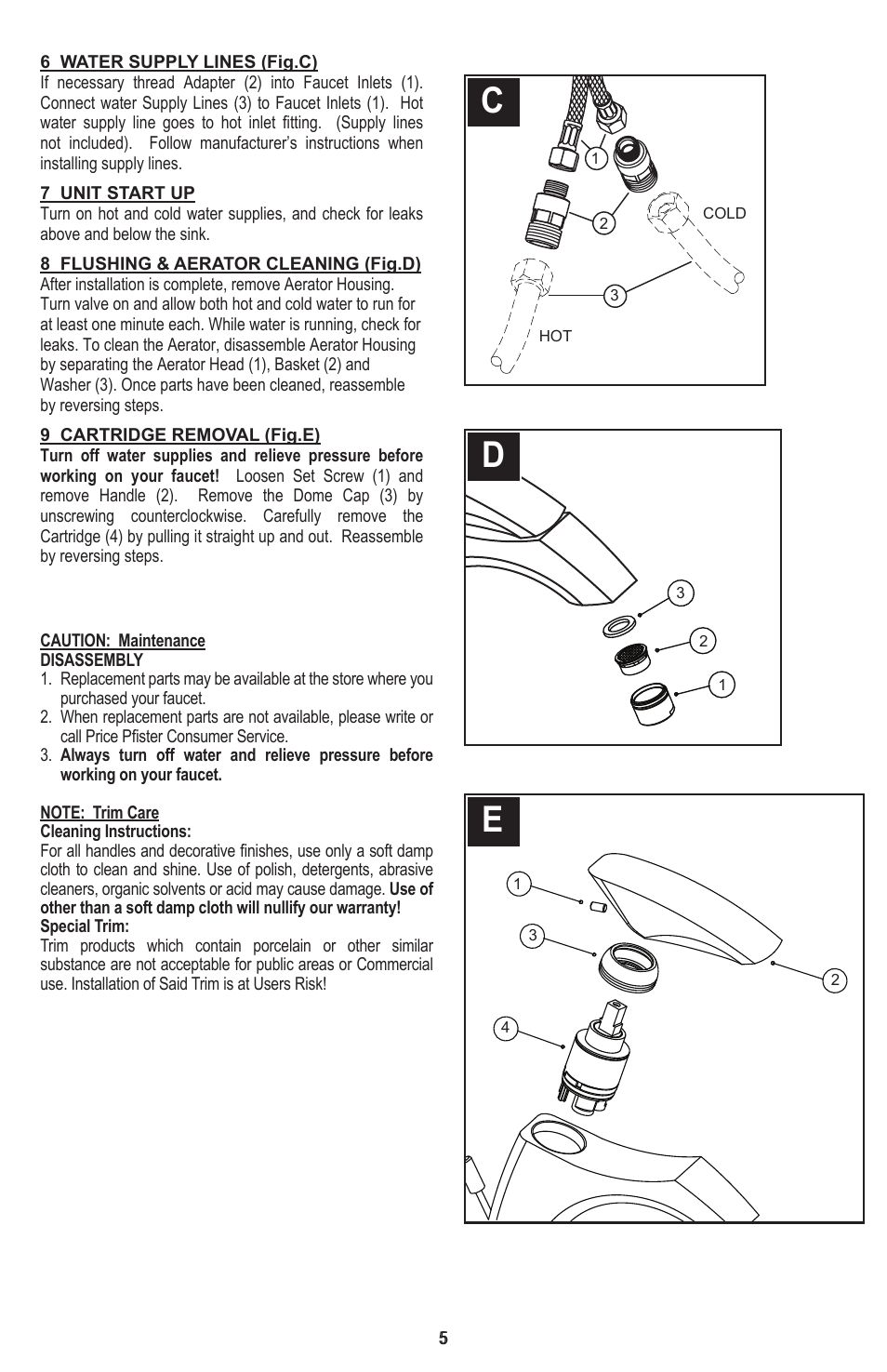 Pfister 040-CNFC/040-CNFCA User Manual | Page 5 / 12