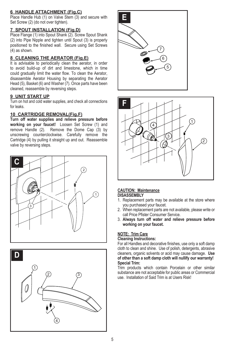 Pfister 048-CNFC User Manual | Page 5 / 12