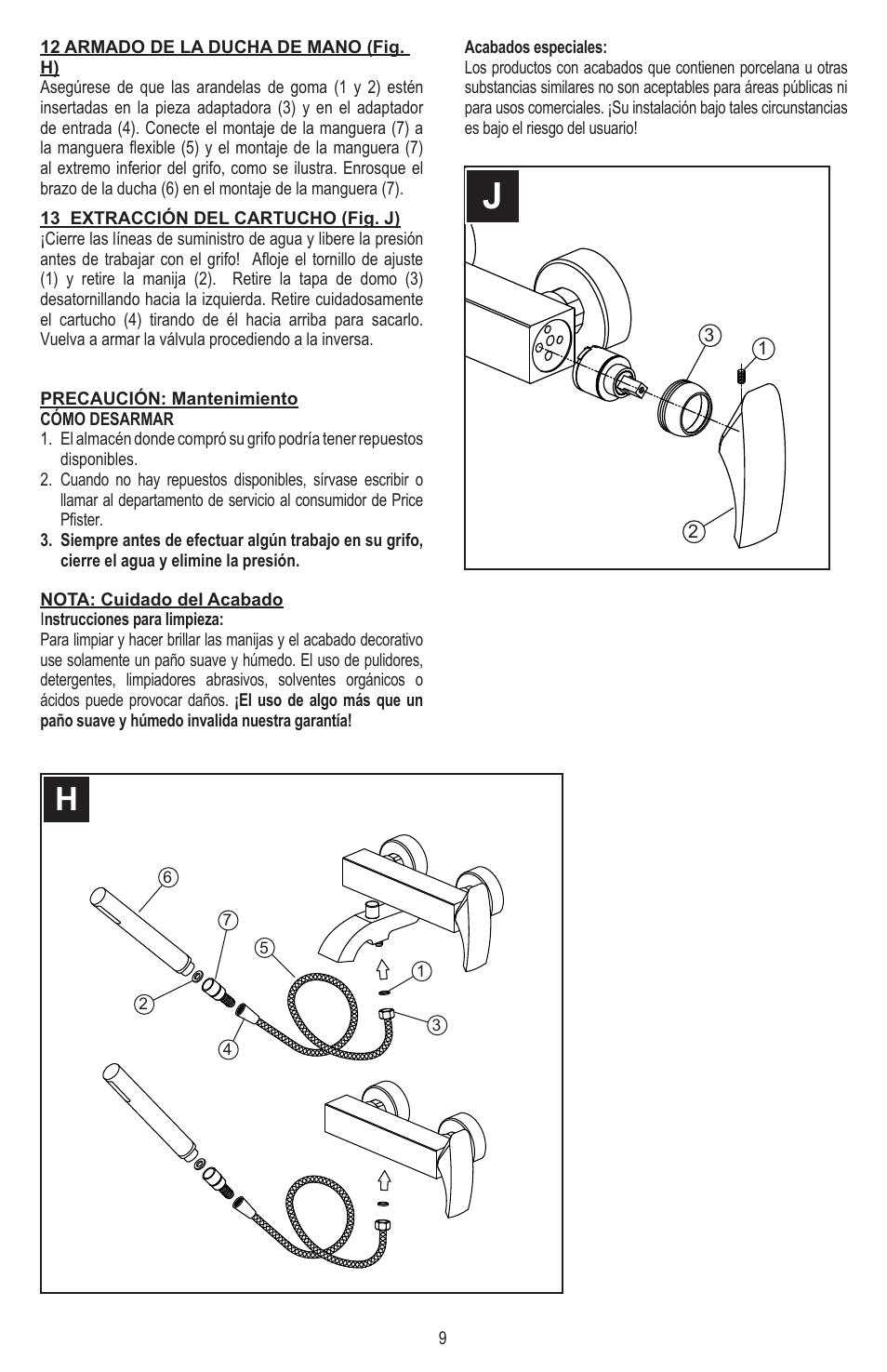 Pfister 8E8-CT1C User Manual | Page 9 / 16