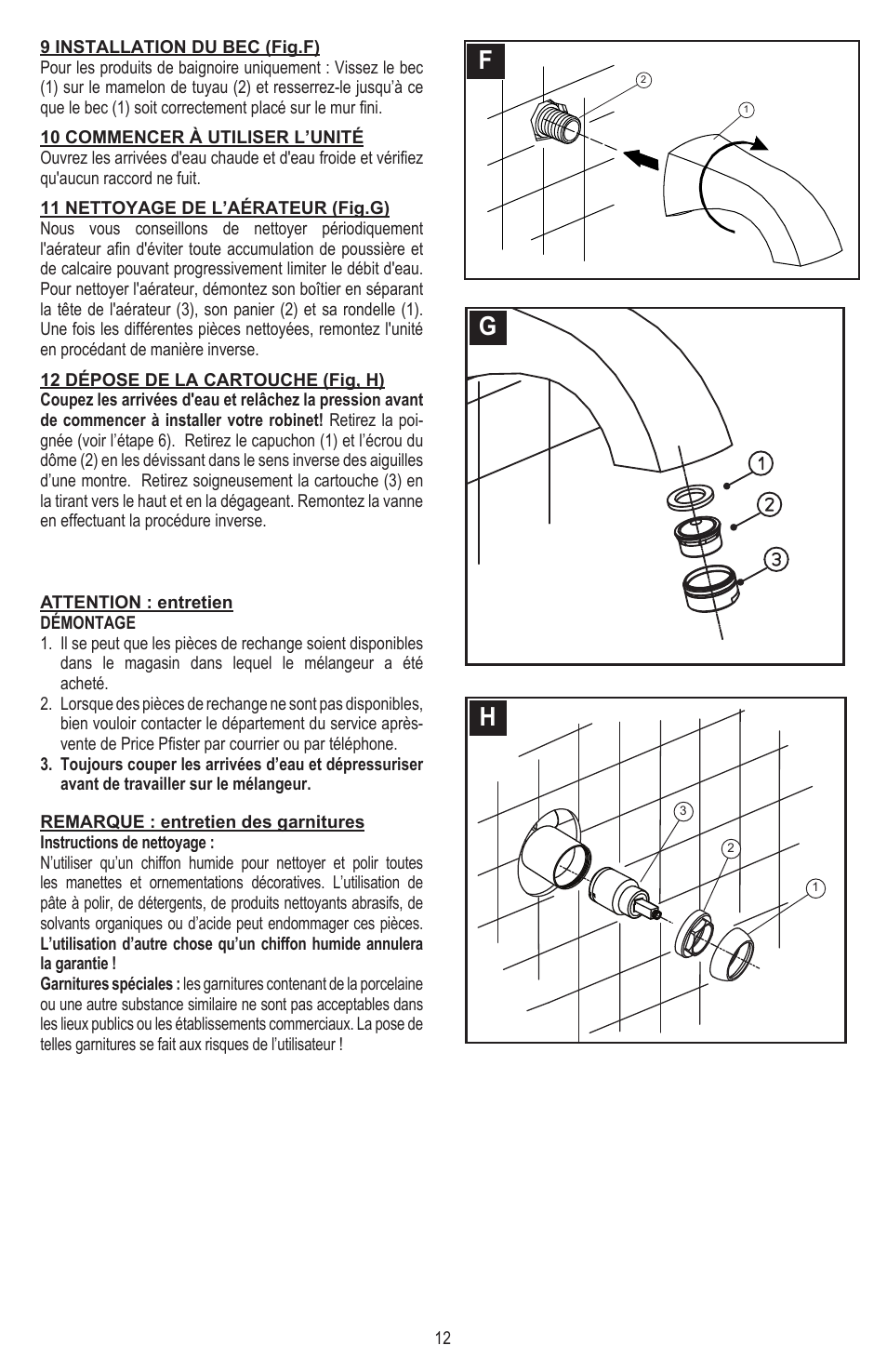 Pfister 8N8-CT0C User Manual | Page 12 / 16