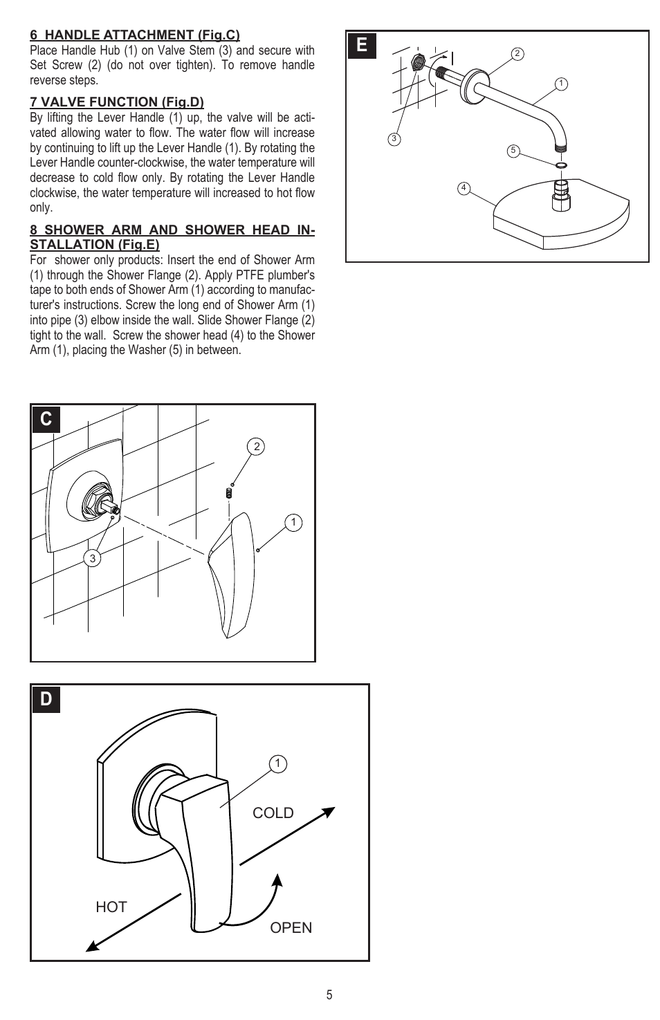 Pfister 8N8-CT0C User Manual | Page 5 / 16