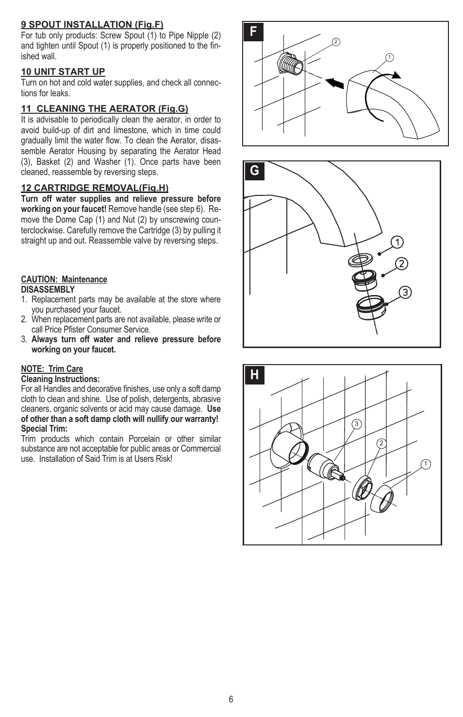 Pfister 8N8-CT0C User Manual | Page 6 / 16