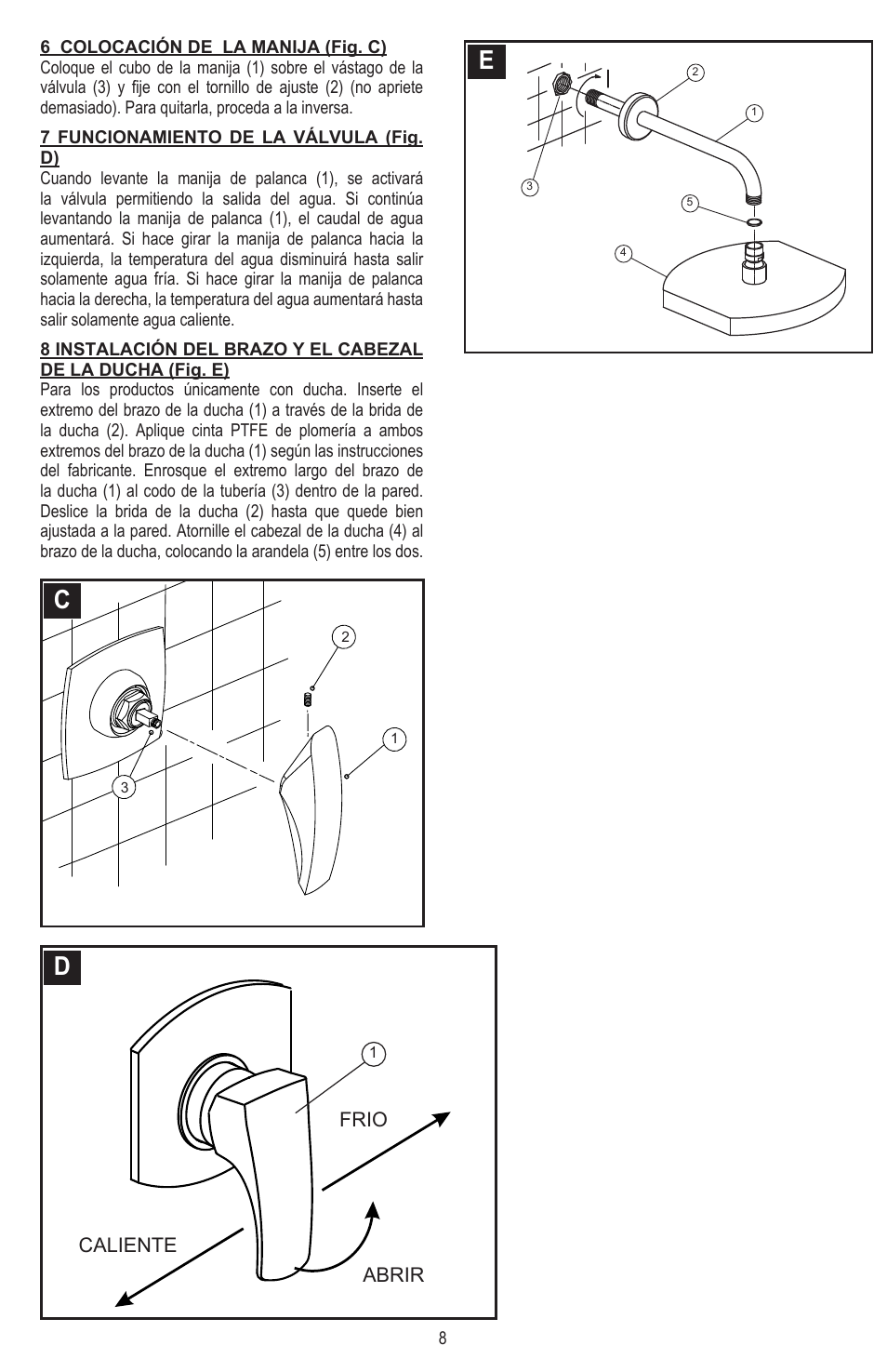 Pfister 8N8-CT0C User Manual | Page 8 / 16